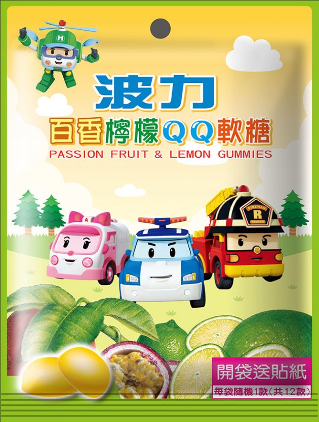 波力 百香檸檬QQ軟糖(32g) 1